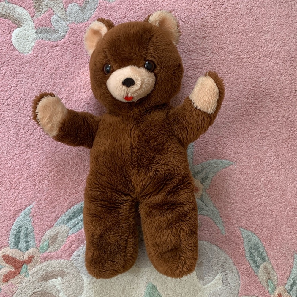Vintage musical teddy bear plays you light up my life